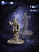 Бандиты Засада Чёрной Тропы миниатюры для настольных игр РНИ, ДнД