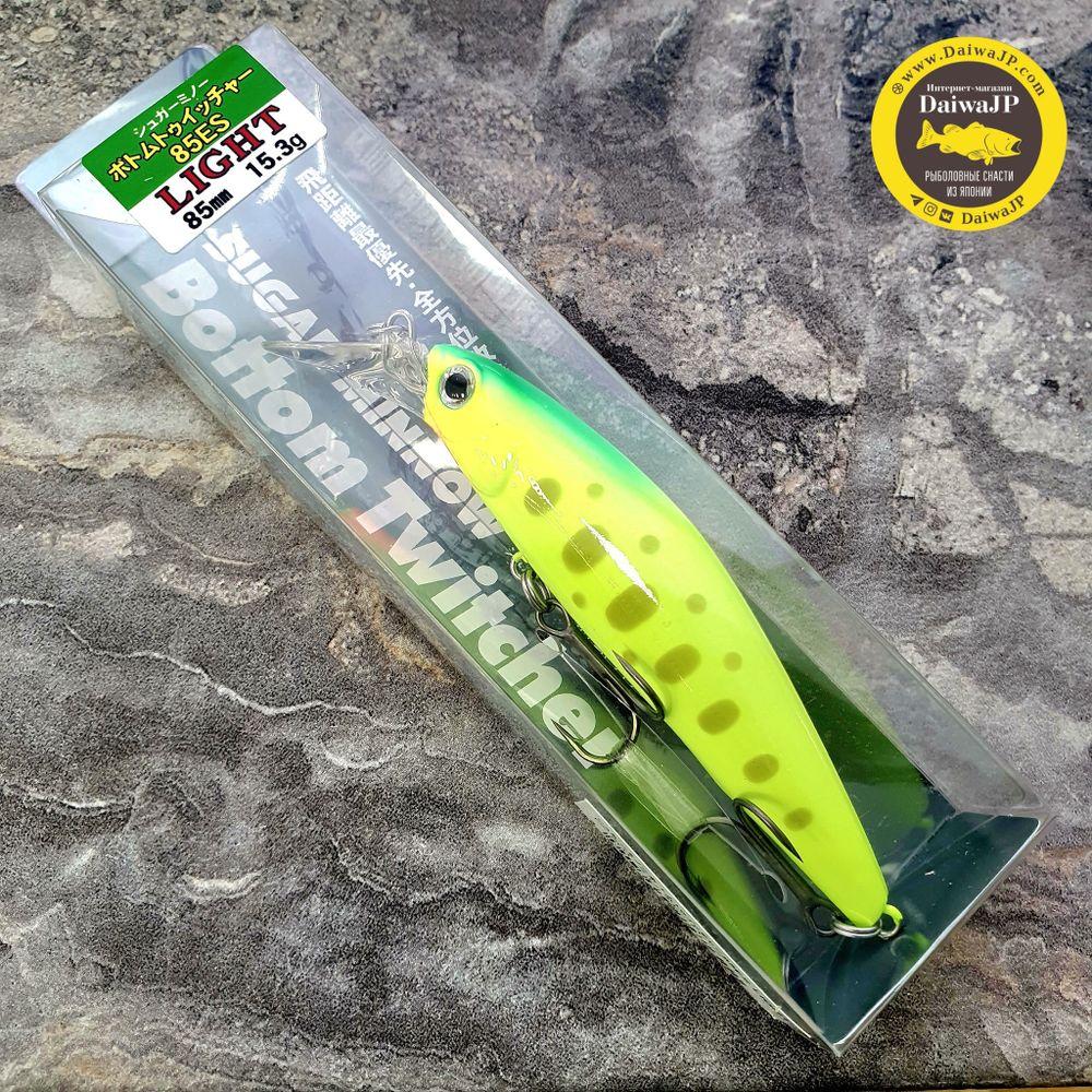 Воблер BASSDAY Sugar Minnow Bottom Twitcher 85ES Light P-501