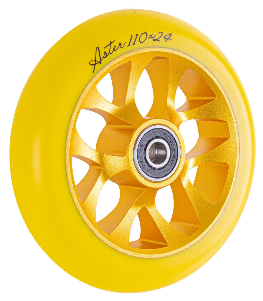 Колесо для самоката X-Treme 110*24мм,  Aster, yellow