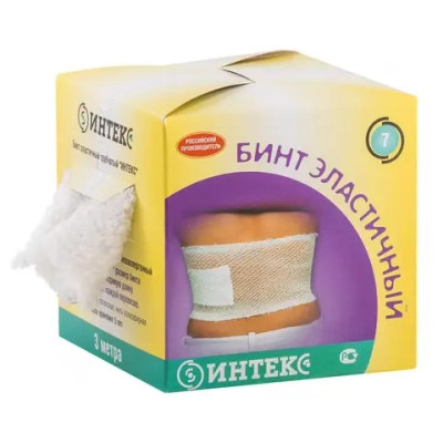 Бинт трубчатый медицинский Интекс №7 3 м 6 см