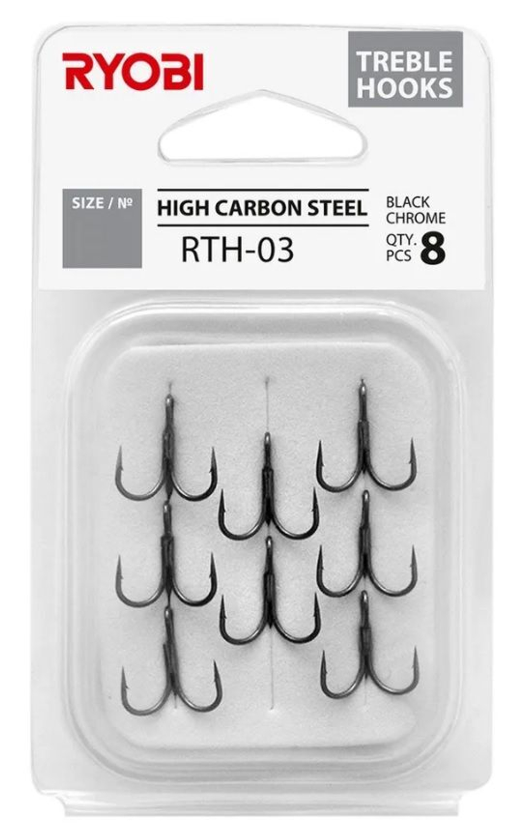 Крючок тройник рыболовный RYOBI RTH-03