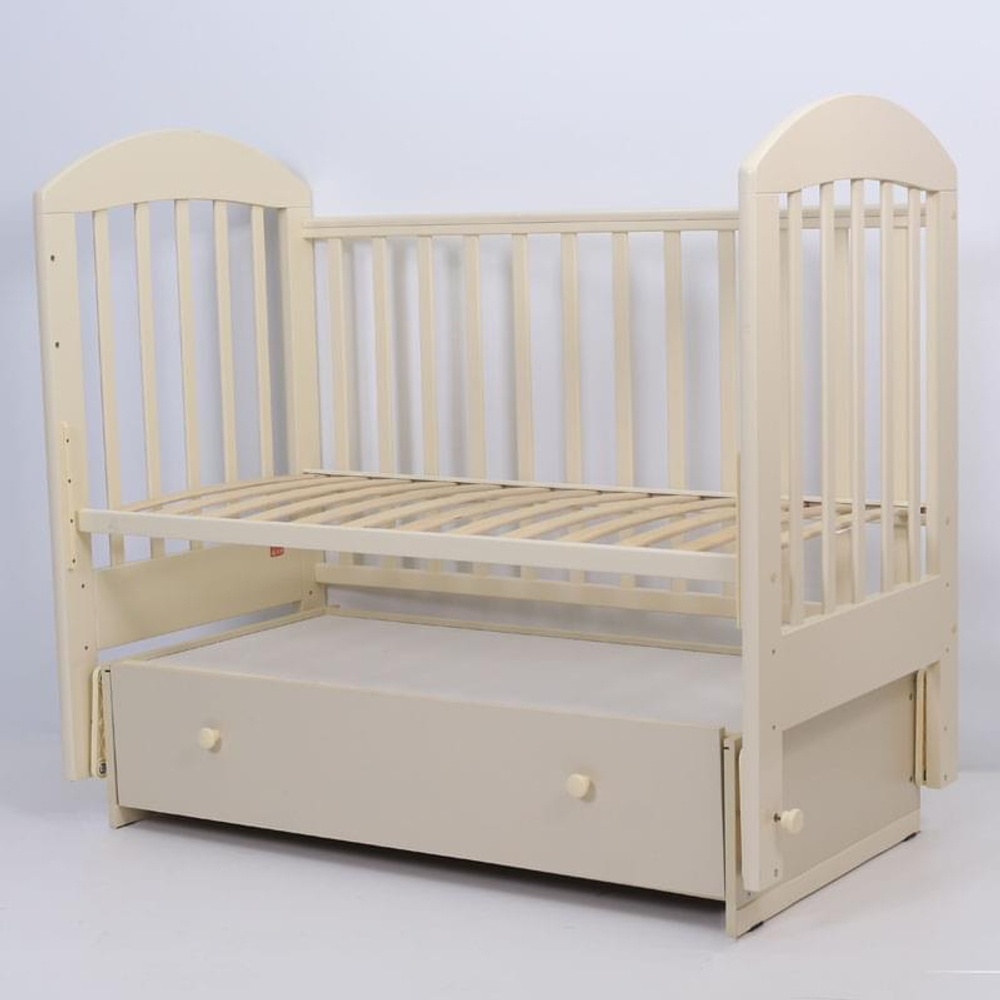 Кроватка детская Топотушки Дарина 6 маятник, слоновая кость