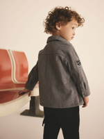 Рубашка на молнии для мальчика Next 125-442, Серый