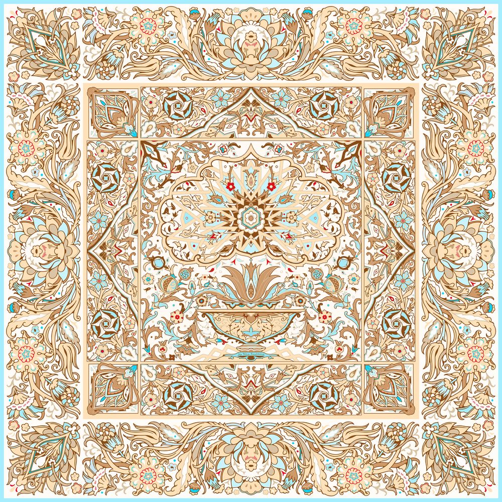 Шаль &quot;Арабески&quot; 100% шерсть