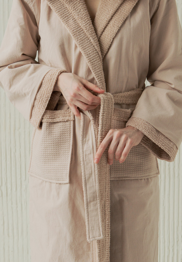 Халат вафельно-махровый Luxberry Cozy Home мокко