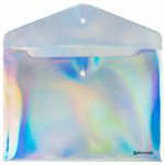 Папка-конверт на кнопке А4 Brauberg Ultra 200 мкм, голография