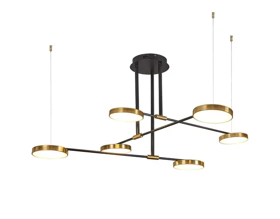 8028DW/6 BRASS+BLACK (1) Люстра (NW)