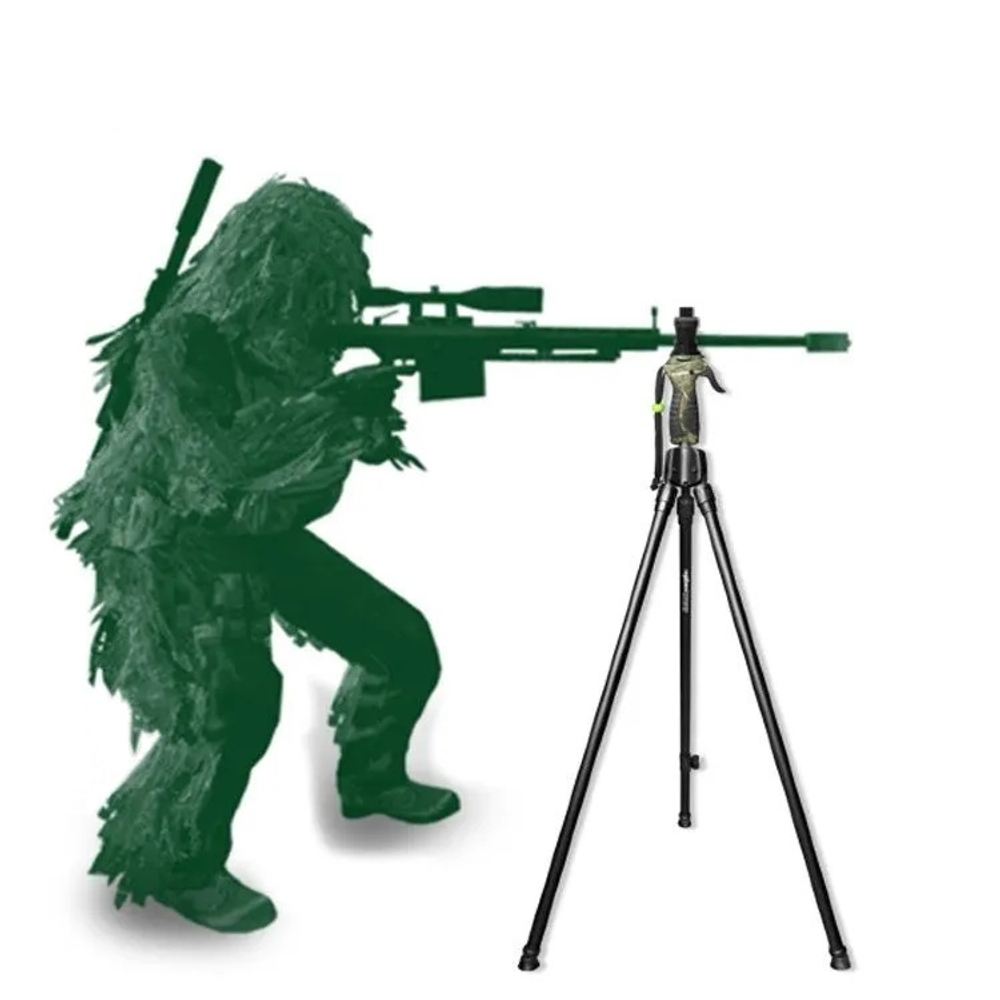 Опора для оружия FIERYDEER 3 ноги (тренога) Gen.4 камуфляжный, высота до 1.8м, поворот основания на 360º