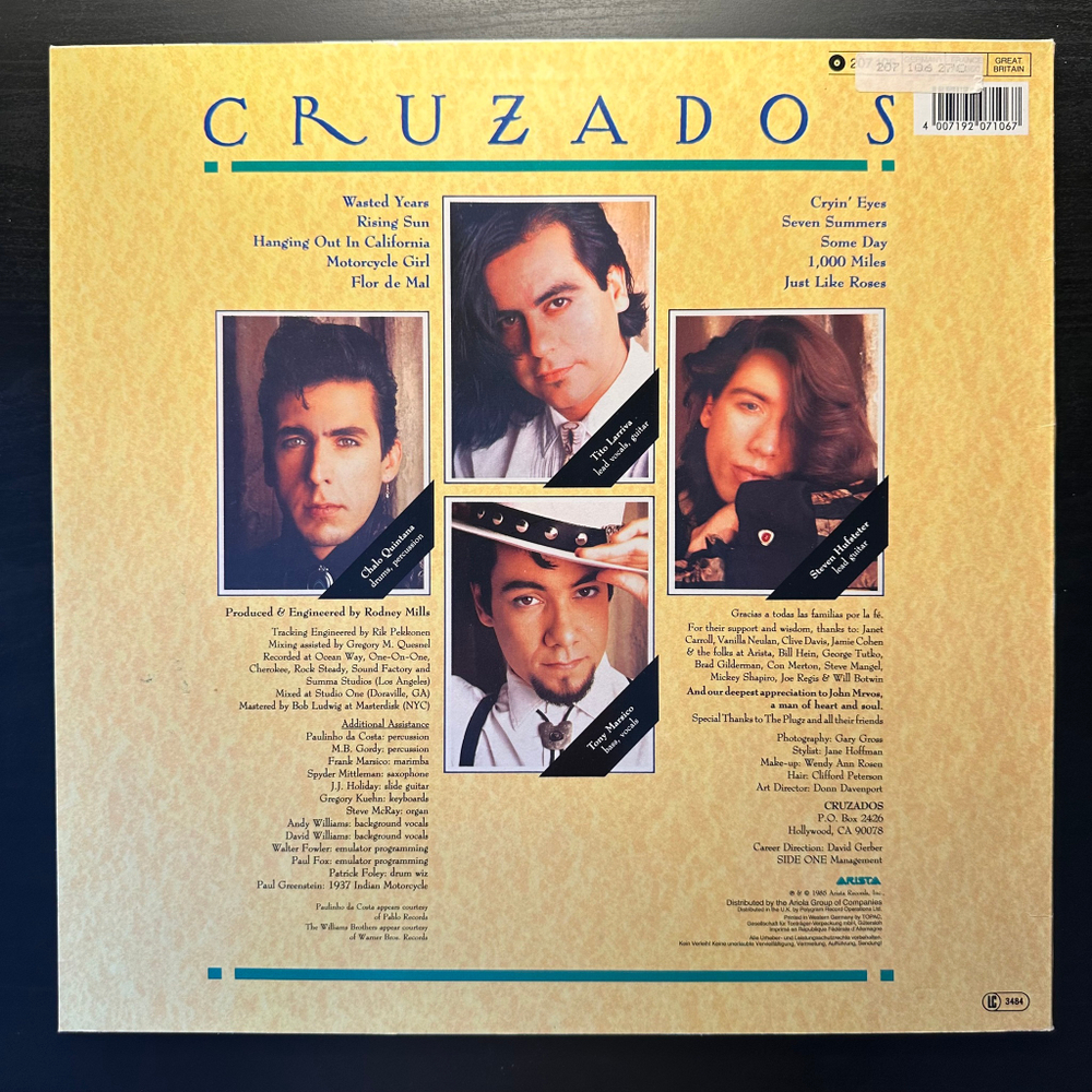 Cruzados ‎– Cruzados (Европа 1985г.)