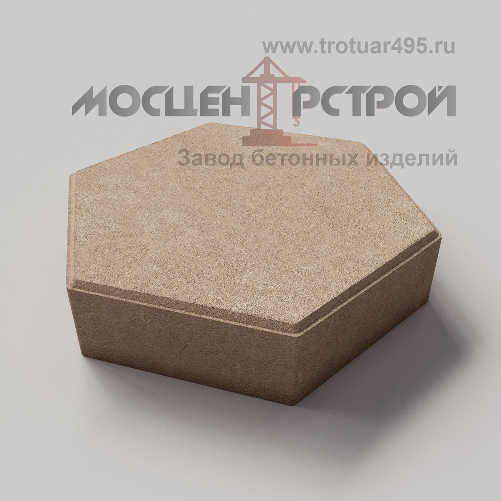Тротуарная плитка Шестигранник 220х250х70