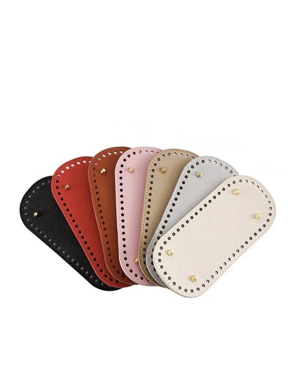 Донышко для сумки и корзинки (овал 10 *22 см, цвет ярко-красный)/ основание для вязаных крючком сумок