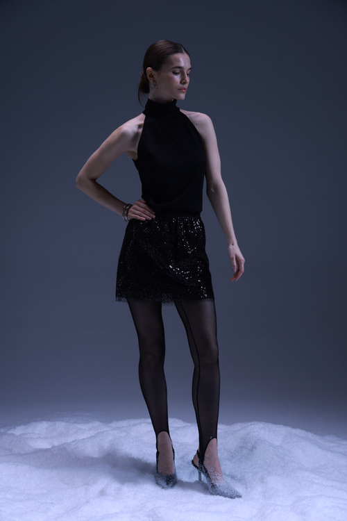 Топ из плотного трикотажа, молоко