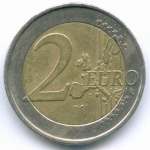 2 евро 2004 год. Греция. XXVIII летние Олимпийские Игры, Афины 2004. Биметалл VF