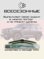 Щетки стеклоочистителя HUOYE Y8 550/500 мм на Haval Raptor | Push button