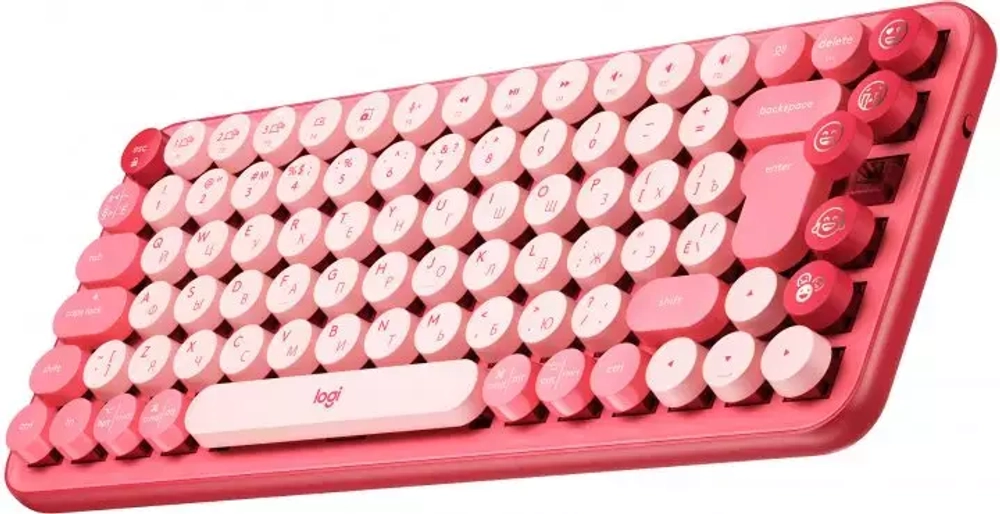 лавиатура Logitech Pop Keys Heartbreaker Rose (920-010718)