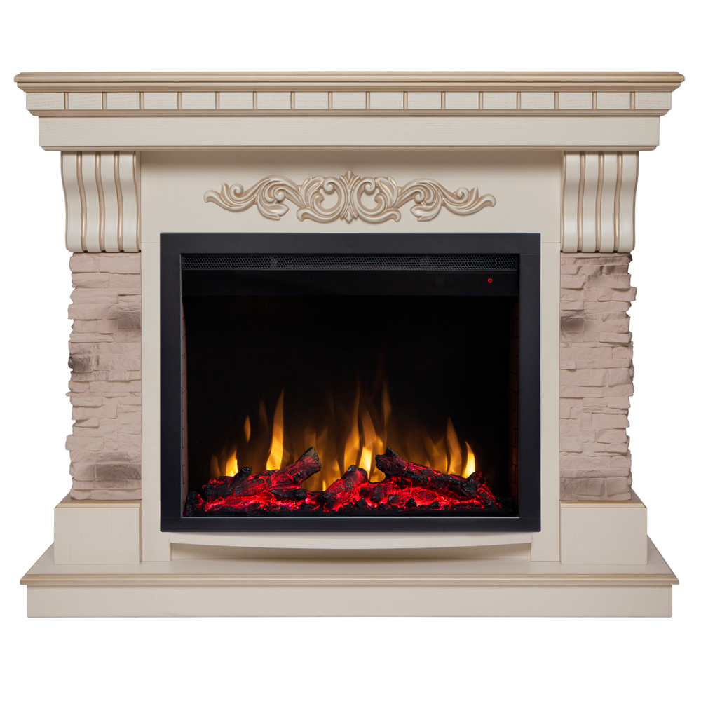 Каминокомплект Real Flame Marseilles WT с очагом Saphir 25,5