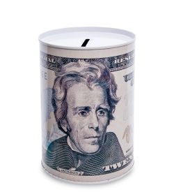 BX- 47/3 Металлическая копилка мал. «20 Долларов»