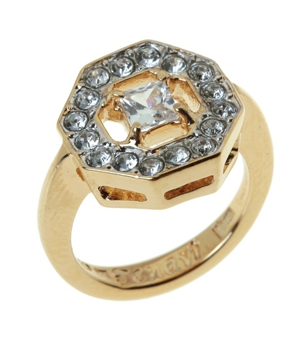 "Салерса"  кольцо в золотом покрытии из коллекции "Эллада" от Jenavi