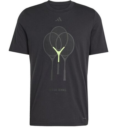 Теннисная футболка Adidas Tennis 3 Rackets Graphic - Black