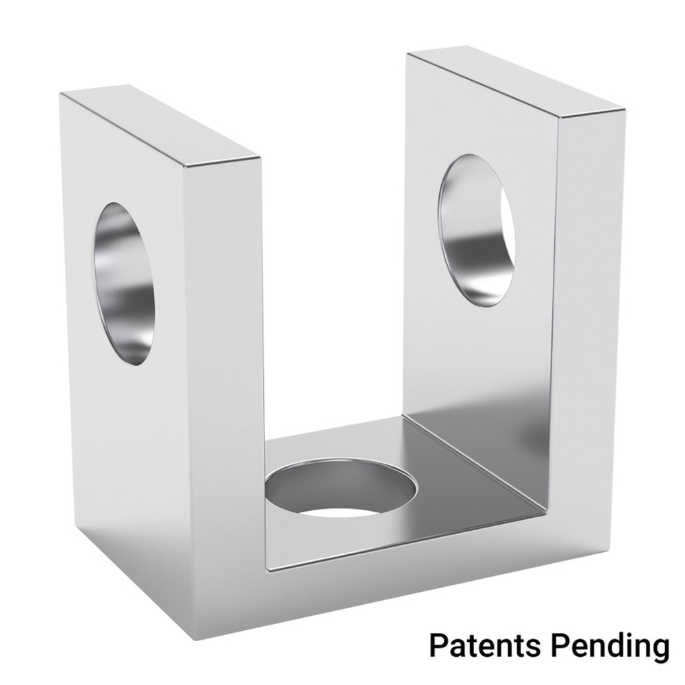 1101 Series U-Beam (1 Hole, 8mm Length)