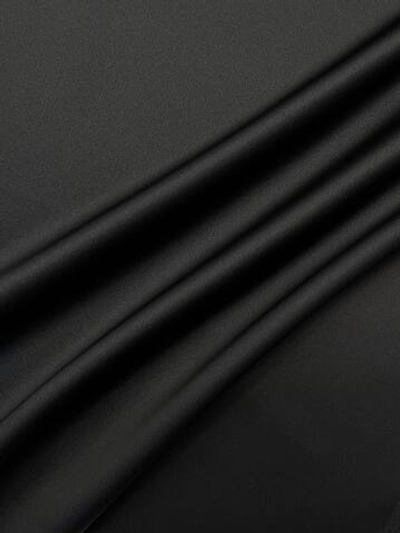 Вискоза с ацетатом с эластаном атласная черная