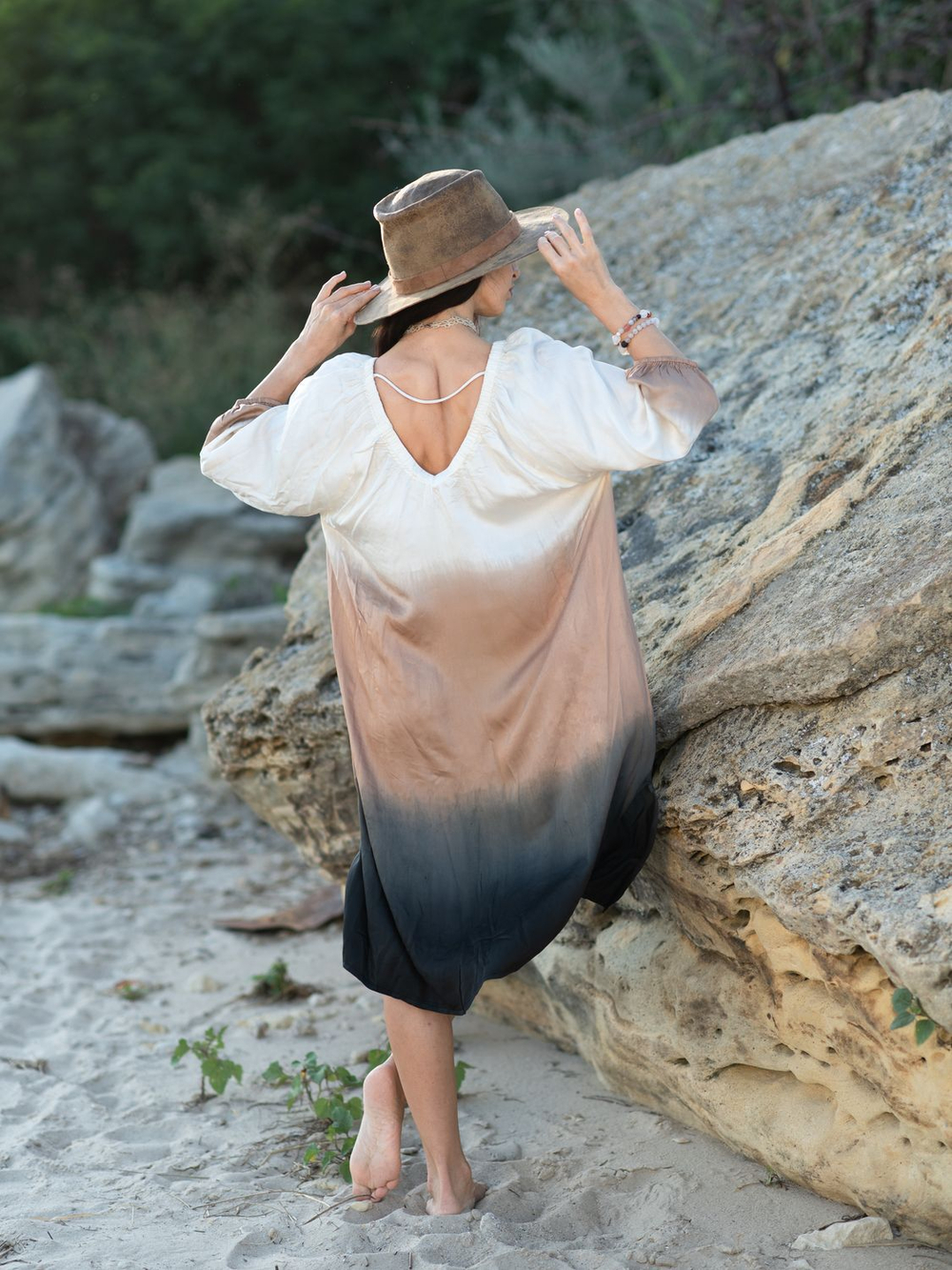 Платье ГРАДИЕНТ короткое (дюна)