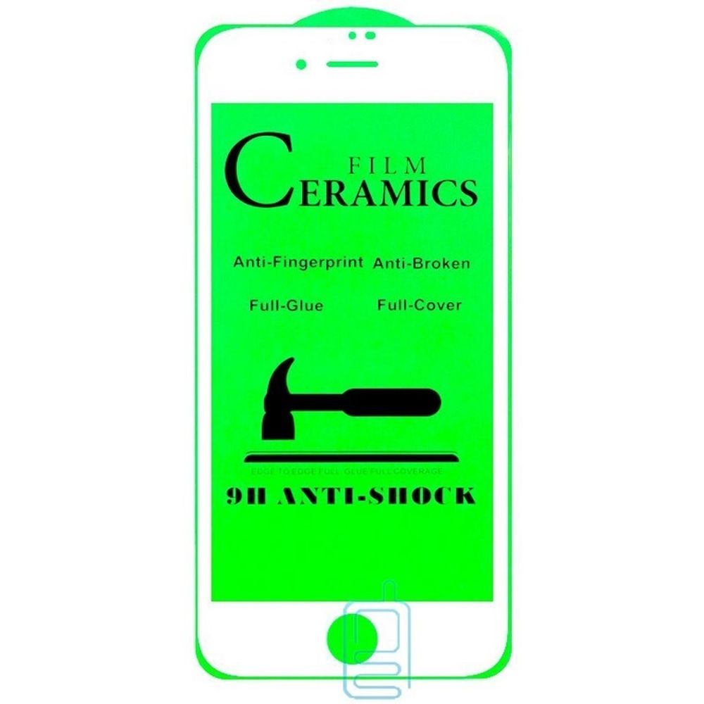 Защитное стекло Ceramics iPhone 7Plus/8Plus (белый)