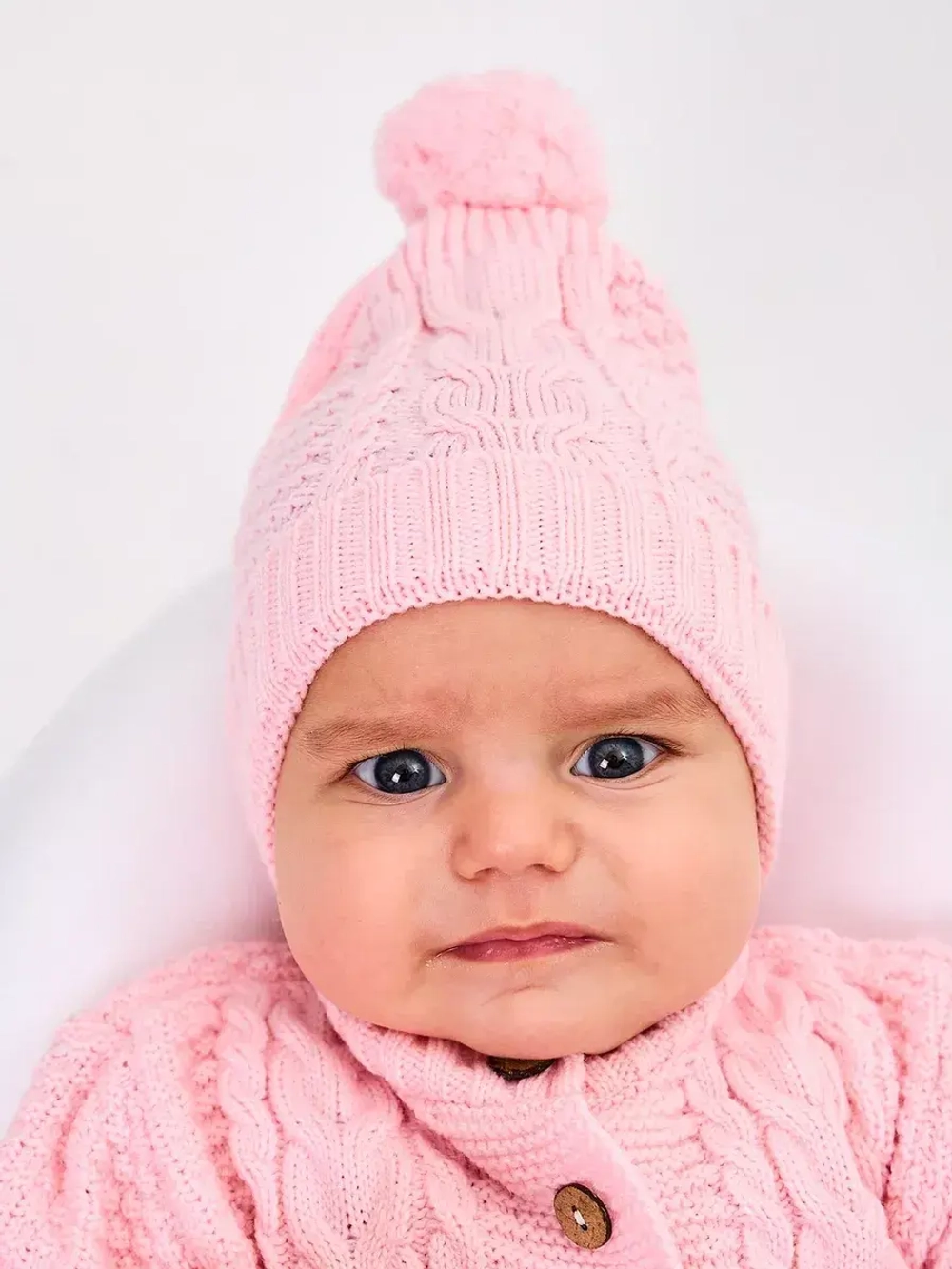 вязаный комбинезон для новорожденных