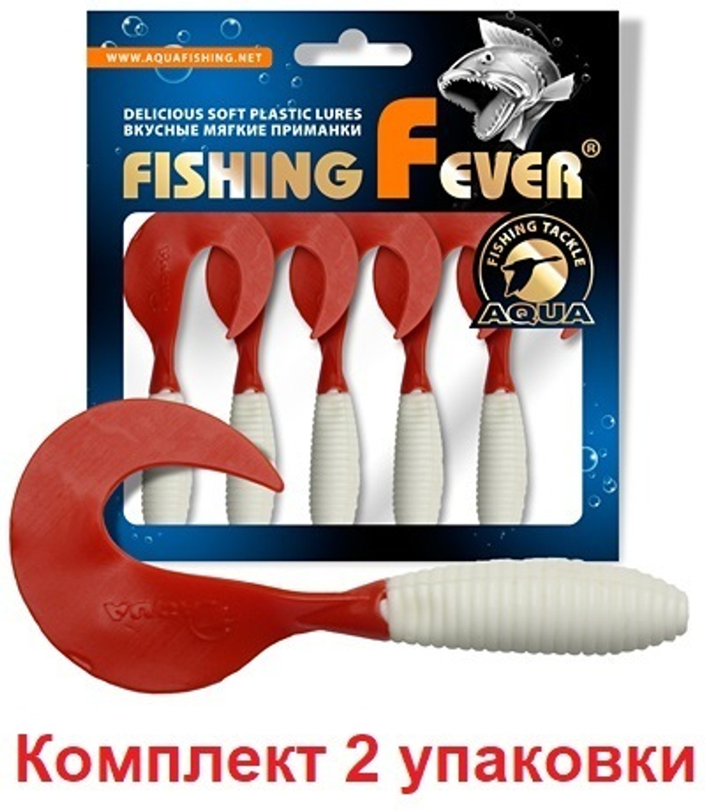 Мягкая приманка твистер FishingFever ARGO 6,0cm,2,0g,уп 6 шт