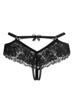 Эротические трусики Erolanta Agnes кружевные черные 42-44