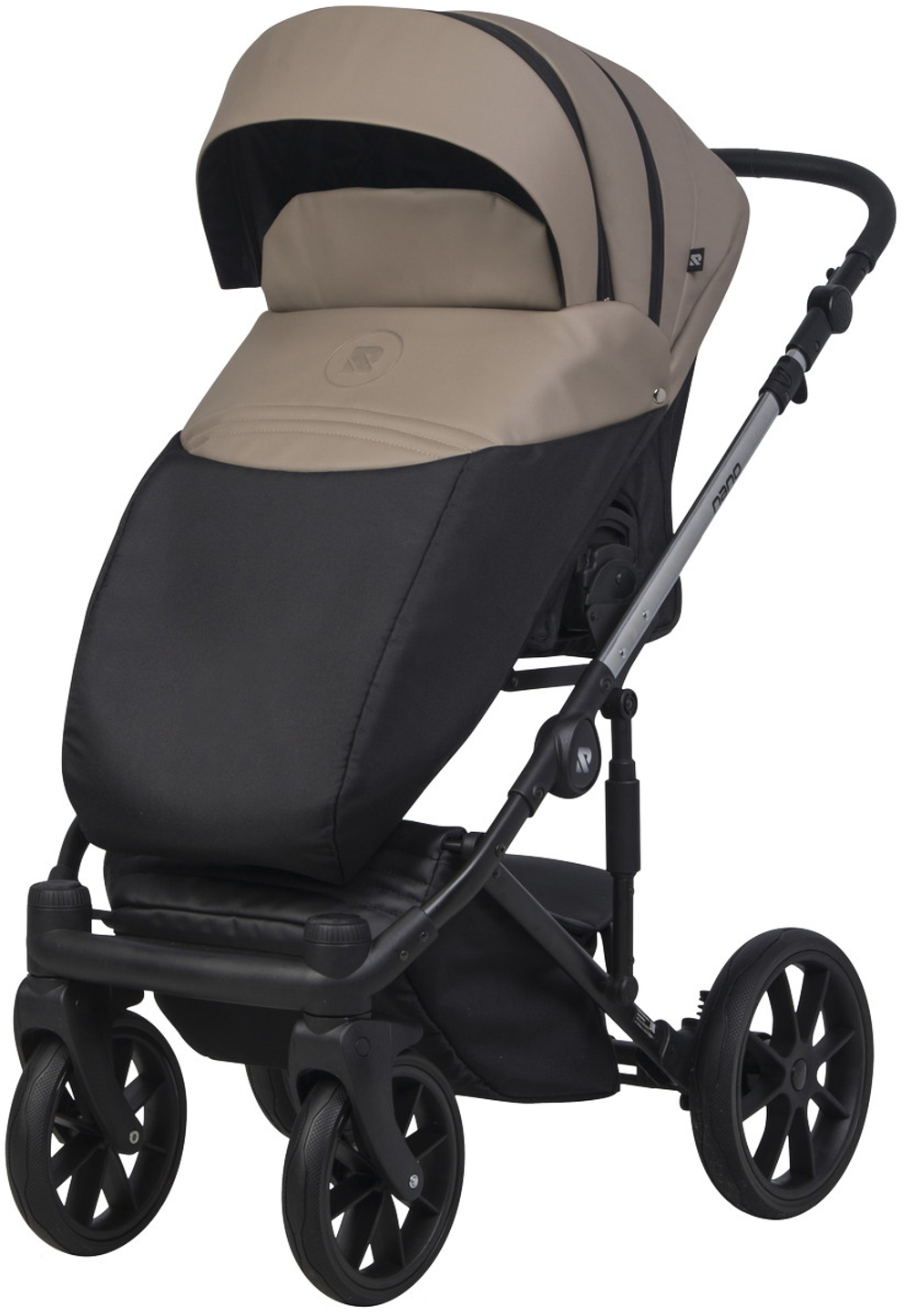 Детская коляска Riko Nano Thermo Ecco 3 в 1 с автокреслом Rant Cruise Black 04 Cappucino (капучино)