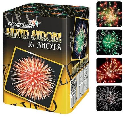 Батарея салютов "Silver Strobe" GP500 16 залпов * 1"  (1/12)