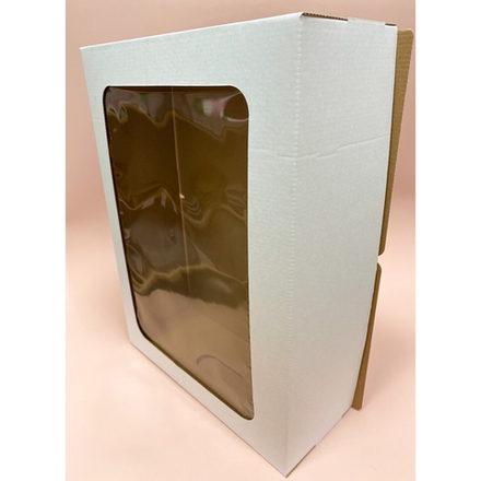 Коробка для торта прямоугольная 30 х 40 х 12 см с окном