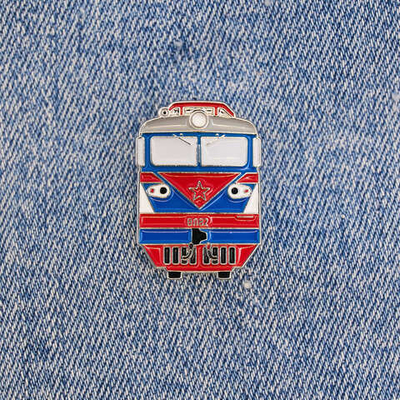 Значок электровоз ВЛ82 синий