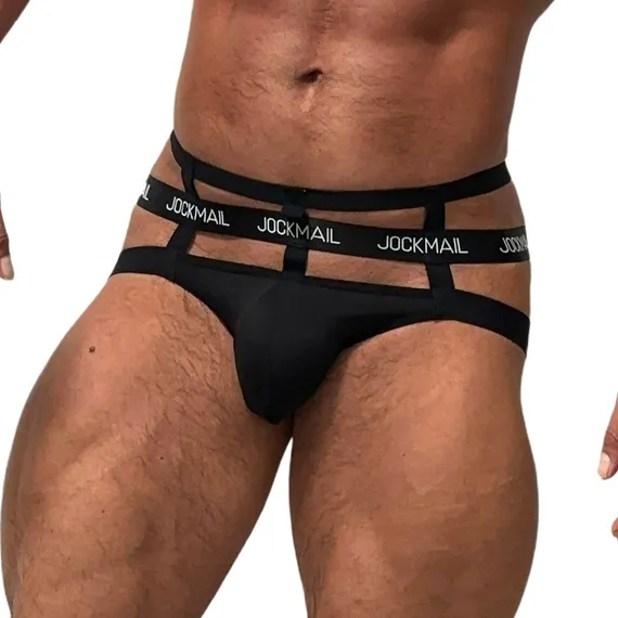 Мужские трусы джоки черные JOCKMAIL JM4051-2