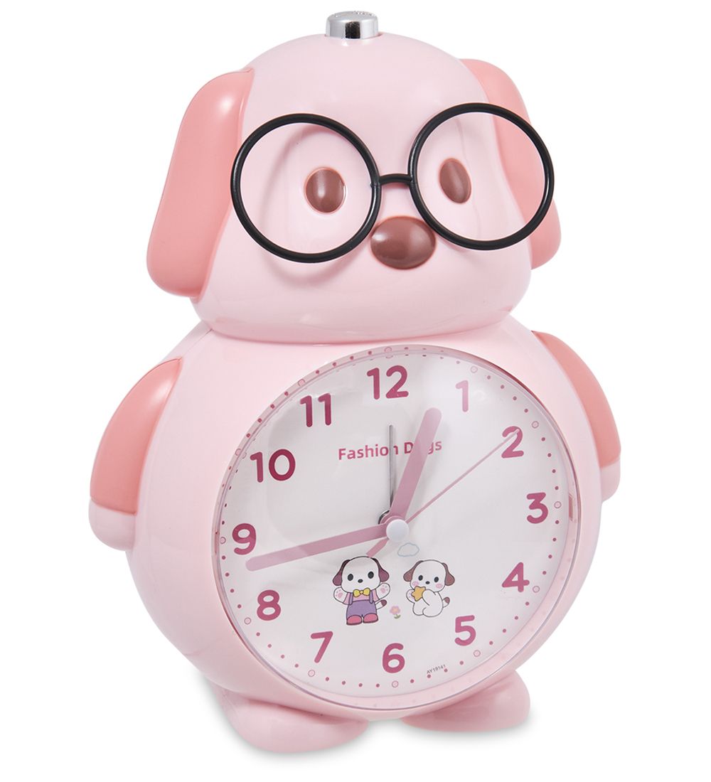 GAEM Art CL-76/2 Будильник «Собачка» розовый
