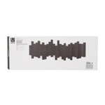 Вешалка настенная sticks, 49,3 см, черная, 5 крючков