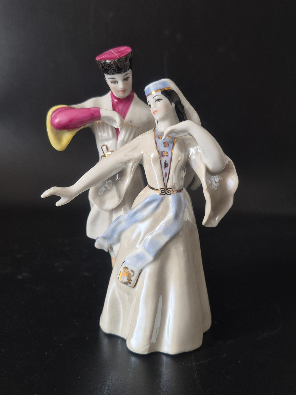 Фарфоровая статуэтка «Лезгинка», (Дулёво), СССР, 1961 г.