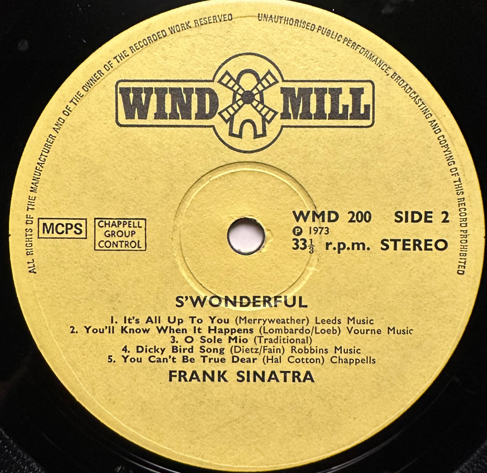 Frank Sinatra - S'Wonderful (Англия 1973г.)