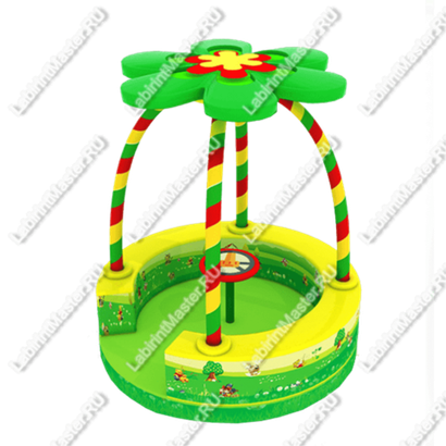 Электрическая карусель детская 4KIDS "Волшебный цветок"