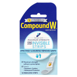 Compound W, Средство для удаления бородавок, One Step Invisible Strips, максимальная сила действия, 14 лечебных полосок