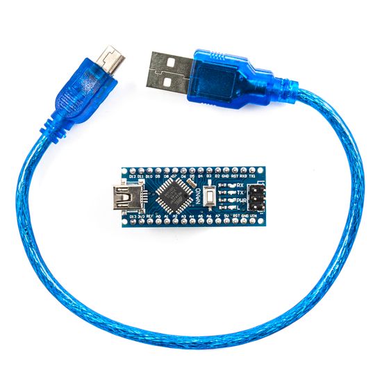 Плата Nano V3.0 (CH340G) + USB cable (Arduino-совместимая)