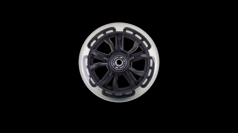 Колесо Comfort 125 R dark green ABEC - 9, LED-подсветка