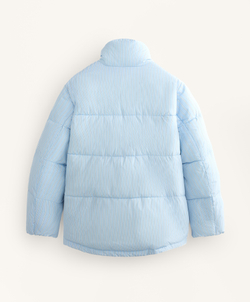 Oysho Утепленная водоотталкивающая куртка Primaloft®, голубой