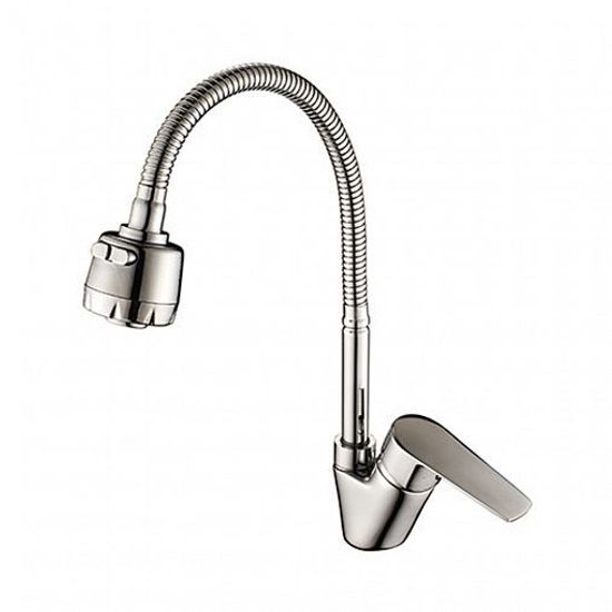Смеситель кухня  Rossinka,гибкий излив , S35-26