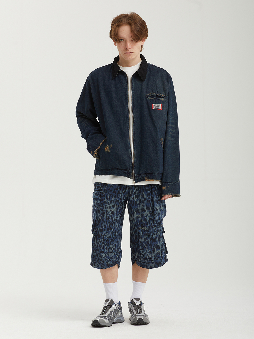 Мужская Куртка Denim Work - Grunt- Washed Blue