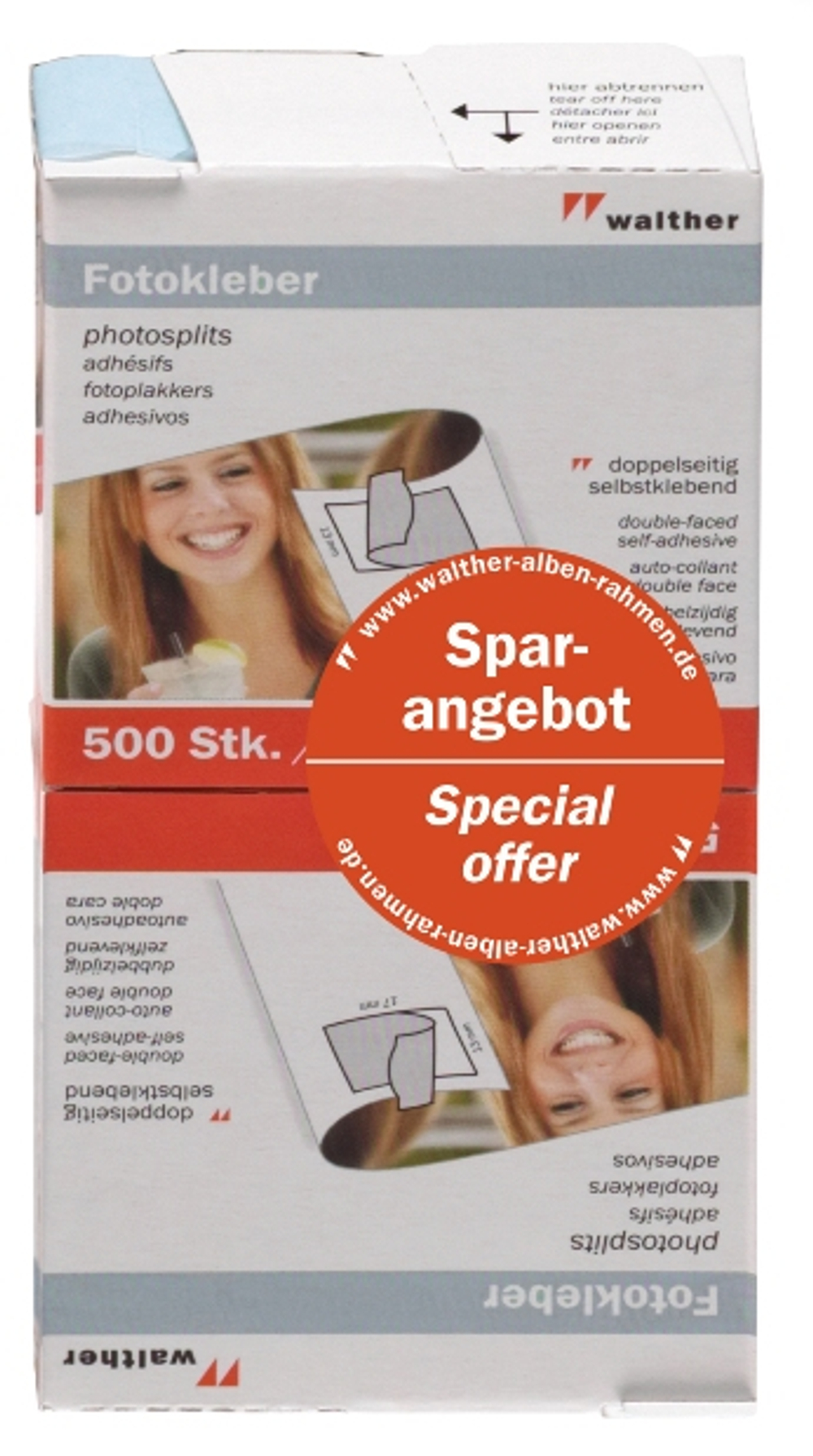 WALTHER FT500DP стикеры(13x17мм) 2x 500 шт