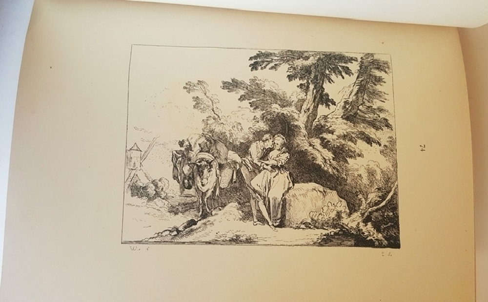 "Cent dessins de Watteau gravers par Boucher (Сто рисунков Ватто с гравировкой Буше)". Edmond de Goncourt. 1892 г.