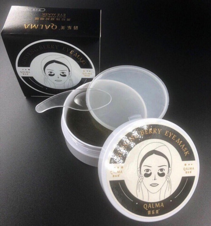 Патчи Qalma Ginseng Berry Eye Mask для глаз с экстрактом черного жемчуга, 1,4 гр x 60 шт