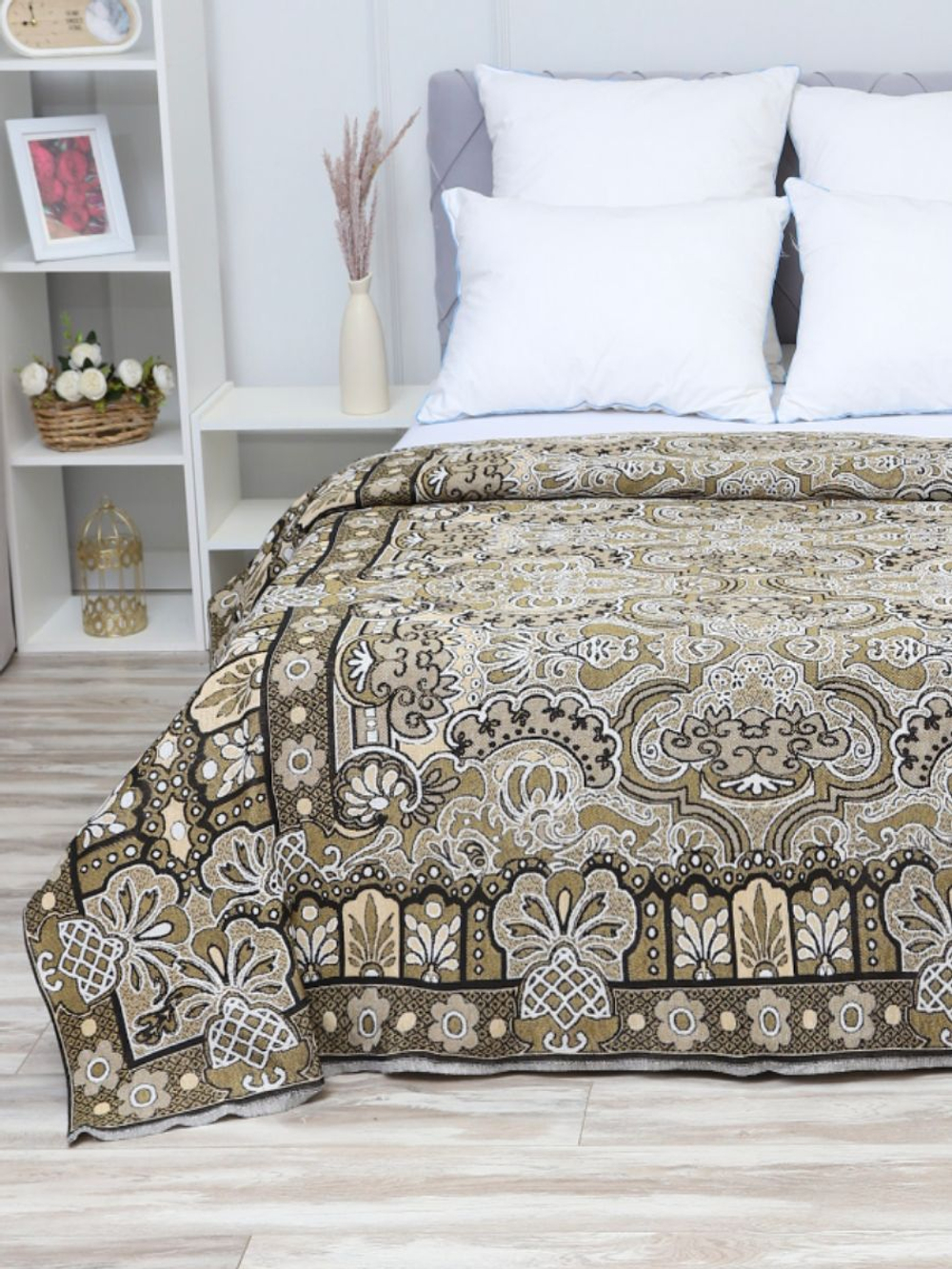 Накидки на диван и кресла комплект, комплект покрывало 200х210 и 2 дивандека для кресла 75х200